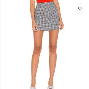 Majorelle Plaid Checkered Mini Skirt